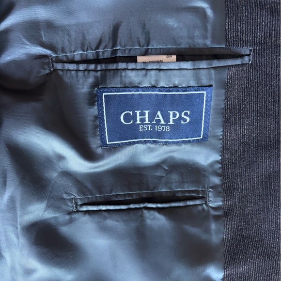 Y2K Chaps 1978 Ralph Lauren Blazer 46R Dark Brown Fine Rib Corduroy Sport Jacket - Picture 12 of 16